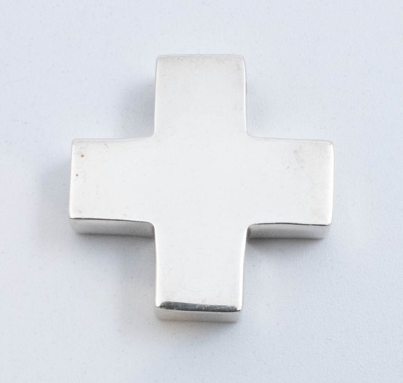 Vintage Sterling Silver Swiss Cross Pendant!