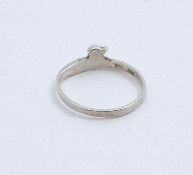 Vintage Sterling Silver Jumping Unicorn Ring! [Size 4.5 US]