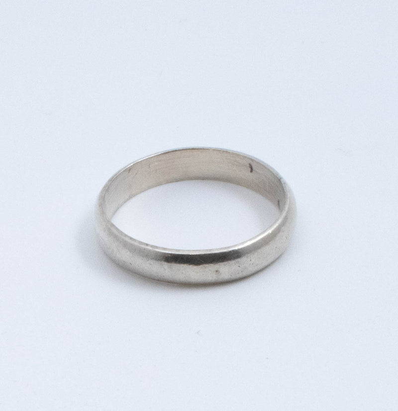 Vintage Sterling Silver Band With Polished Edge [Size 9 US]