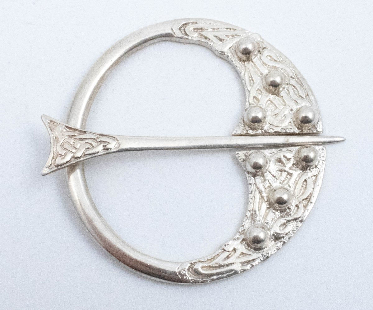 Vintage Sterling Silver Celtic Penannular Scottish Brooch! Made in Scotland!