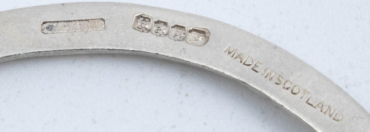 Vintage Sterling Silver Celtic Penannular Scottish Brooch! Made in Scotland!