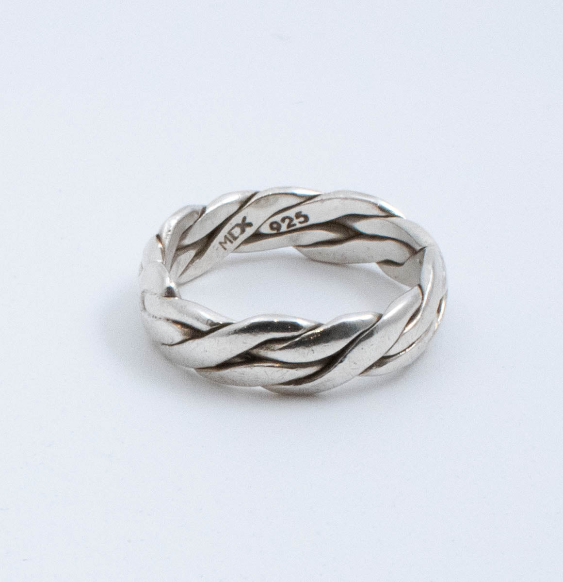 Vintage Sterling Silver Intertwined & Twisted Band! [Size 8.5 US] Made in Mexico - 47Silver - 