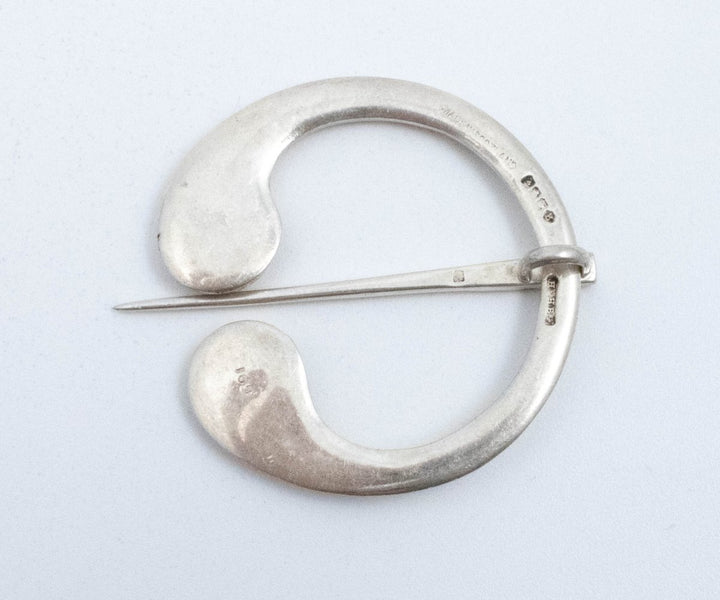 Vintage Sterling Silver Penannular Scottish Brooch! Made in Scotland!