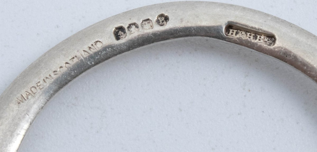 Vintage Sterling Silver Penannular Scottish Brooch! Made in Scotland!