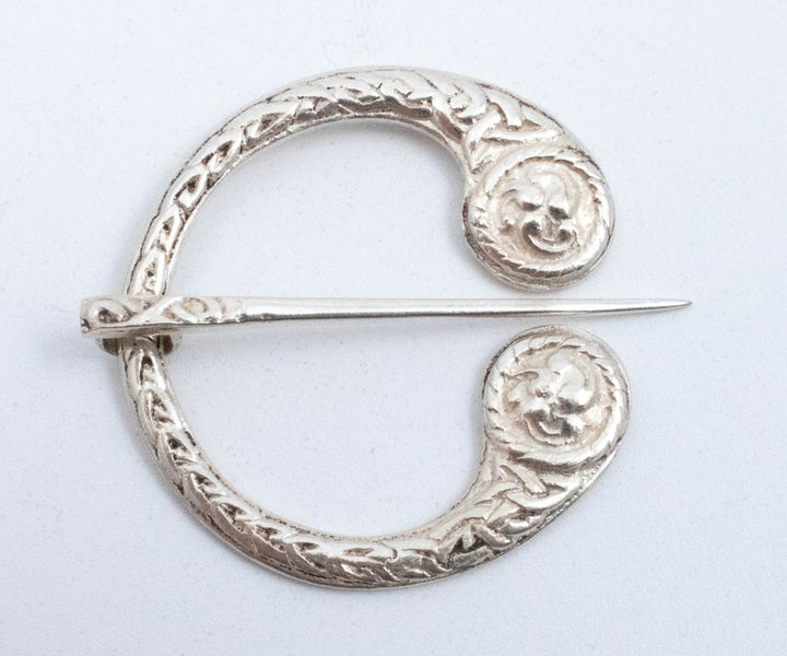 Vintage Sterling Silver Penannular Scottish Brooch! Made in Scotland!